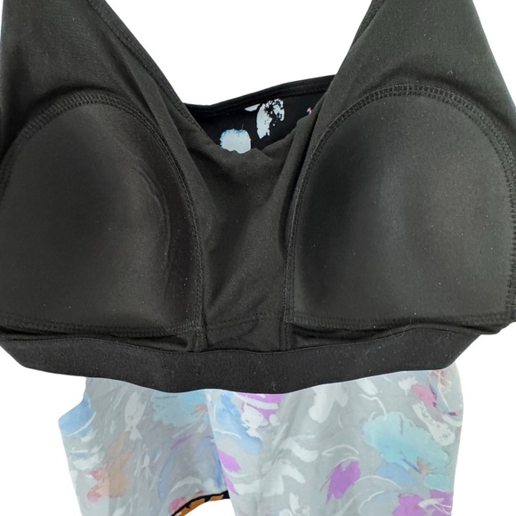 NWT Beach Belle Floral Print Tankini Top size 14 beachy cruise travel vaca - Picture 6 of 9